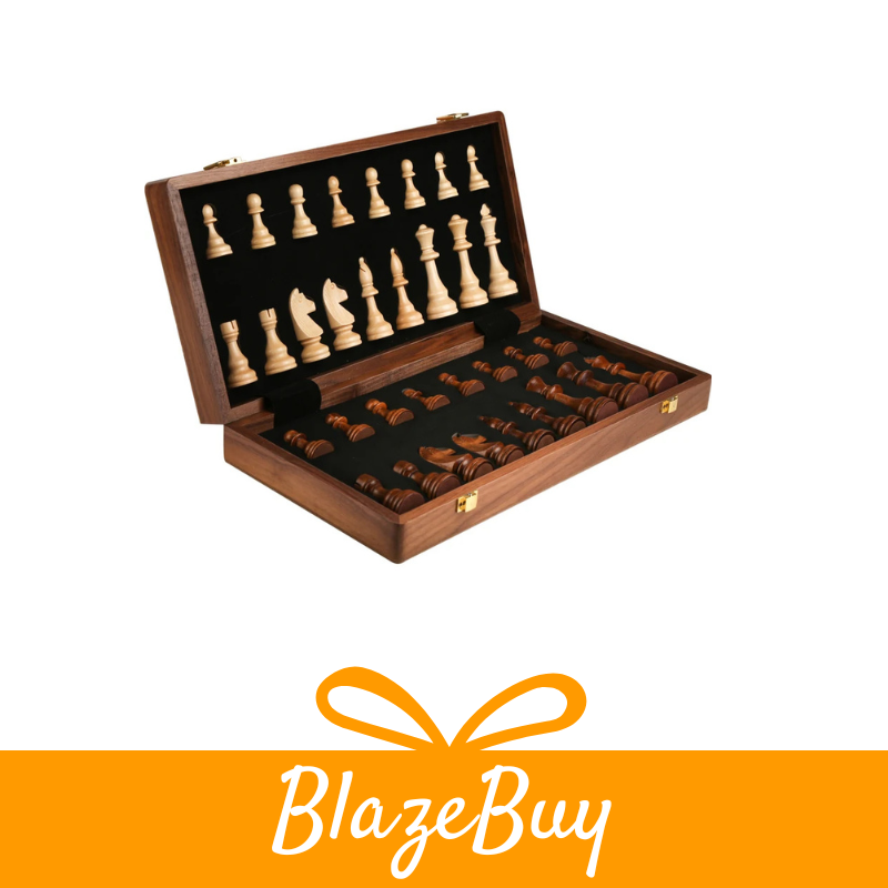 Walnut Folding Chess Set