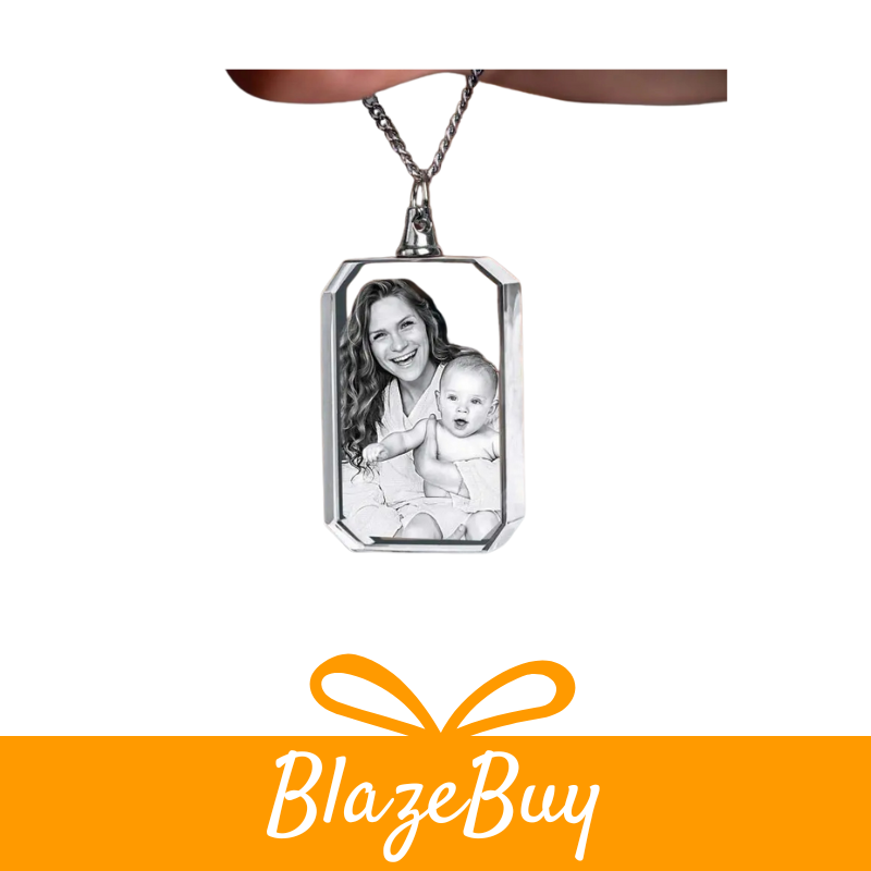 Personalized 3D Crystal Photo Necklace