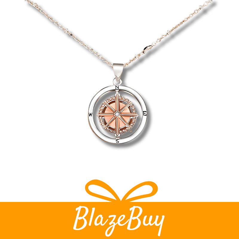 Inspirational Compass Pendant Necklace