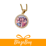 Personalized Iced Photo Pendant