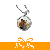 Personalized Iced Photo Pendant