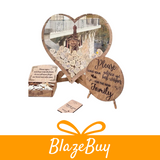 Rustic Heart Frame Guest Book