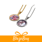 Personalized Iced Photo Pendant