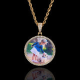 Personalized Iced Photo Pendant