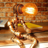 Steampunk Robot Table Lamp