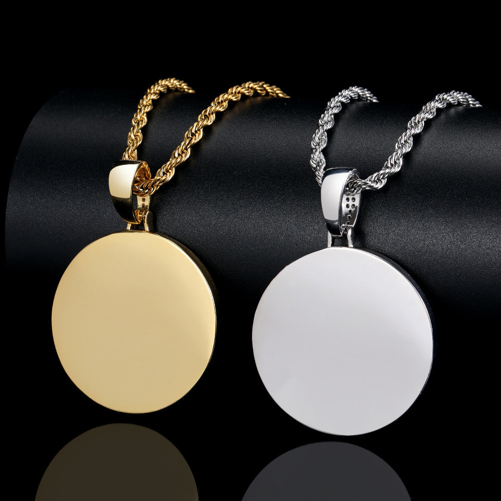 Personalized Iced Photo Pendant