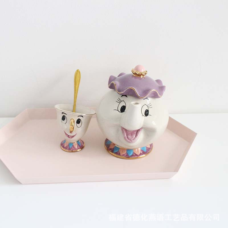 Beauty and Beast Teapot Set