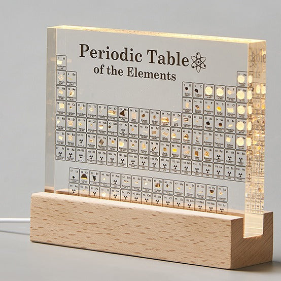 Periodic Table Acrylic Display with Light
