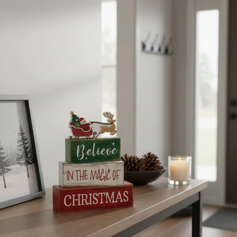 Christmas Wooden Table Decor