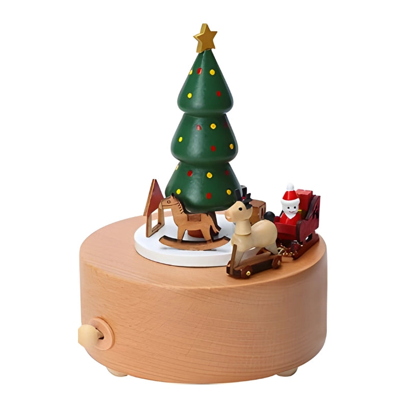 Wooden Christmas Music Box Collection
