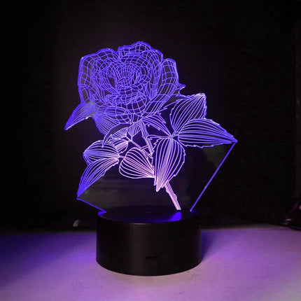 GlowBloom™ 3D LED Night Lamp