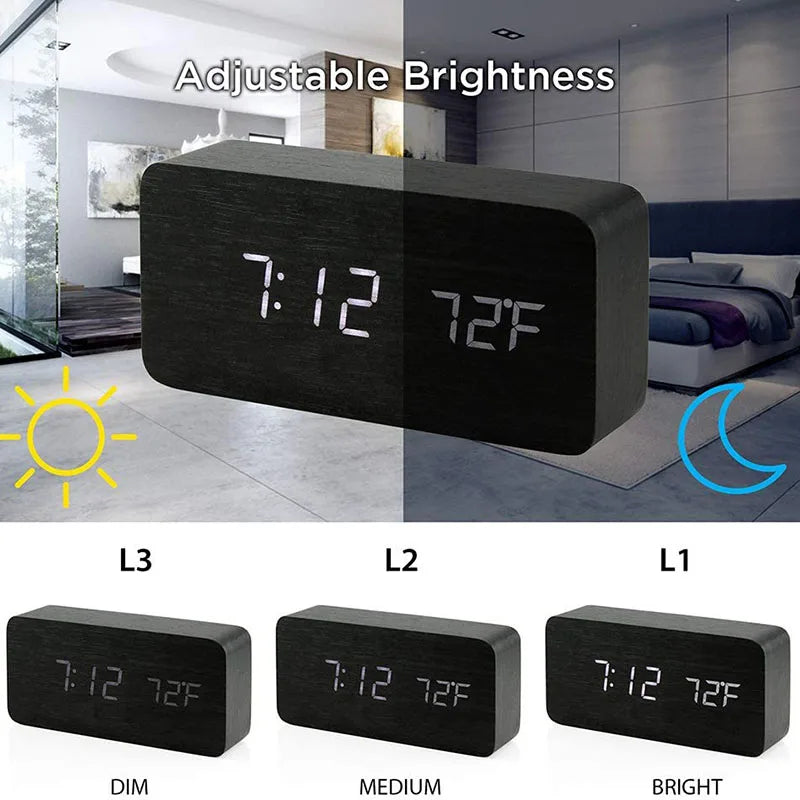 WoodGlow™ Alarm Clock