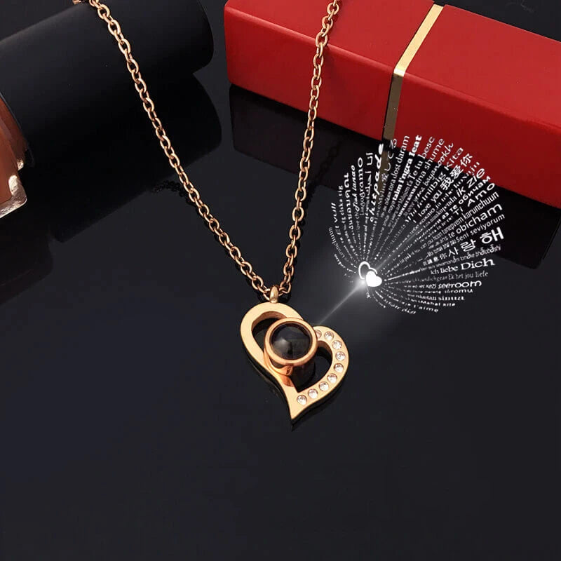 Heart Projection Memory Necklace
