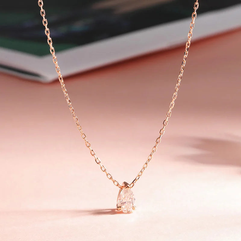 Radiant Teardrop Pendant Necklace