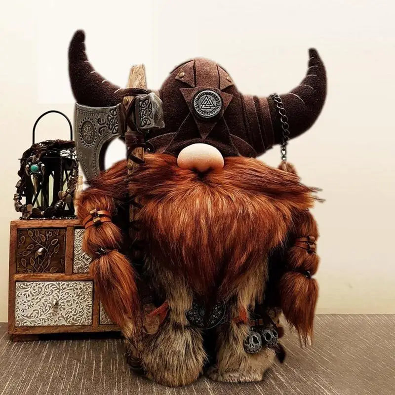Viking Warrior Gnome Doll