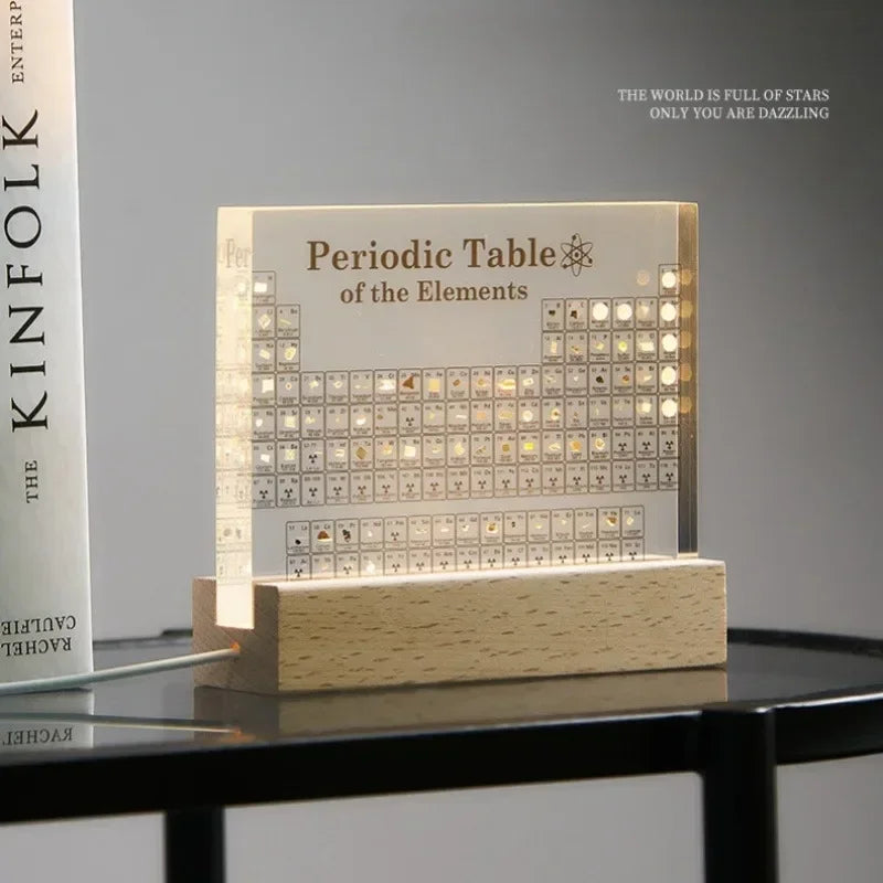 Periodic Table Acrylic Display with Light