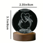 Dolphin Crystal Ball Lamp