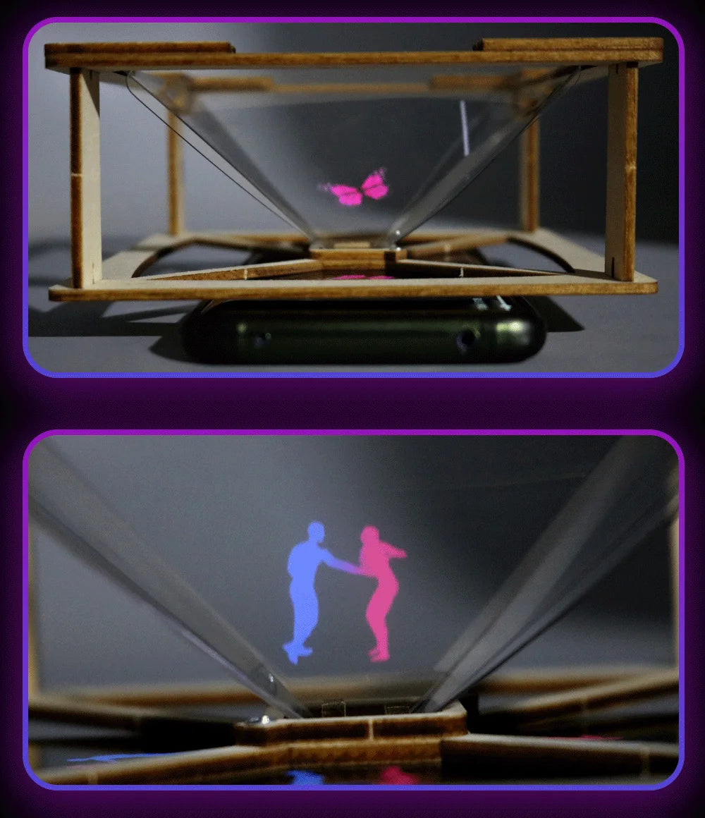 3D Hologram Projector Pyramid