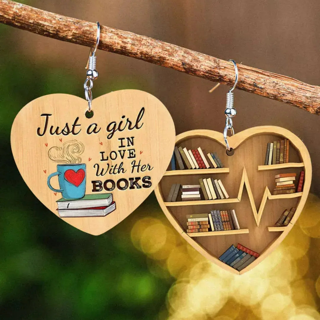 Book Lover Drop Earrings
