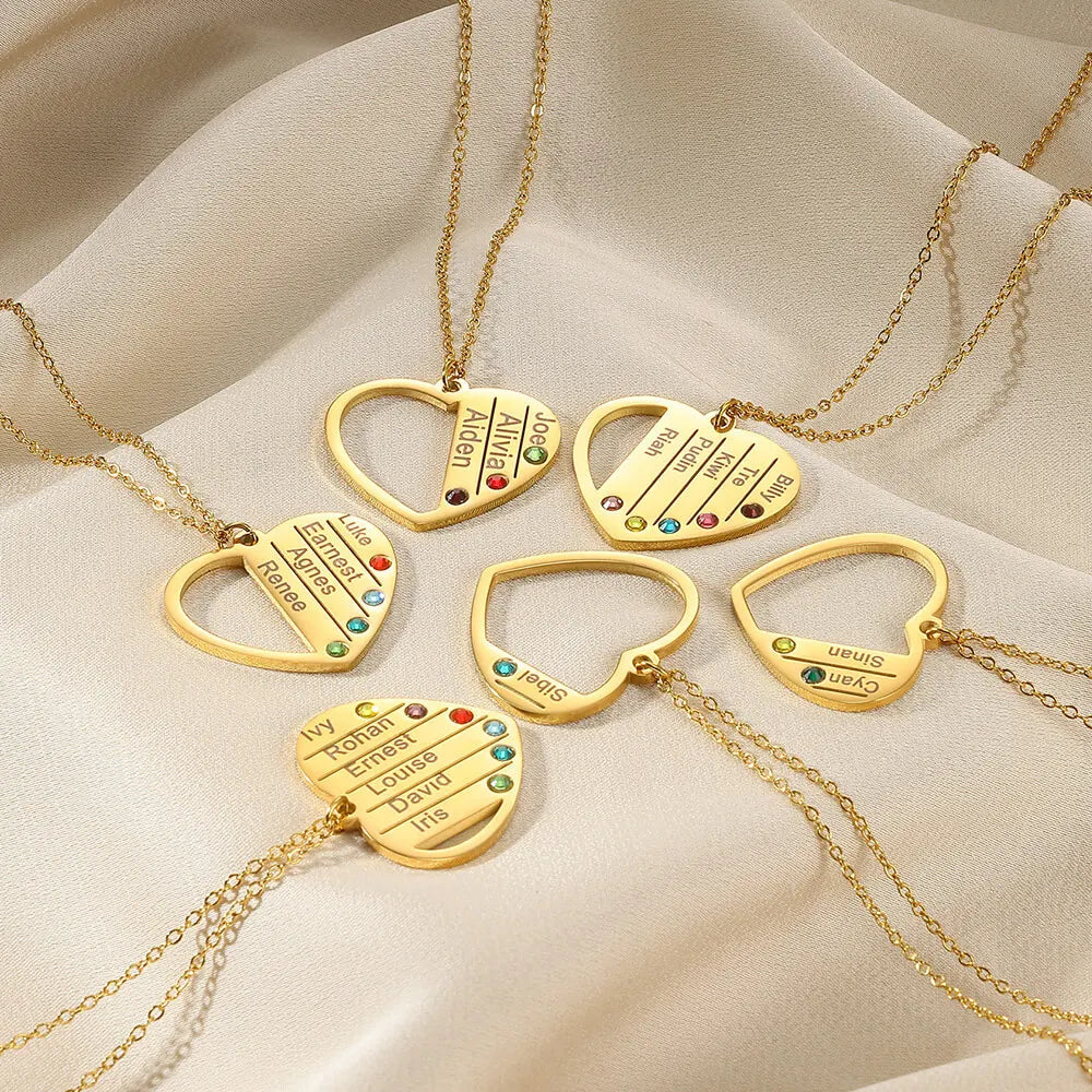 MomLove™ Engraved Heart Necklace