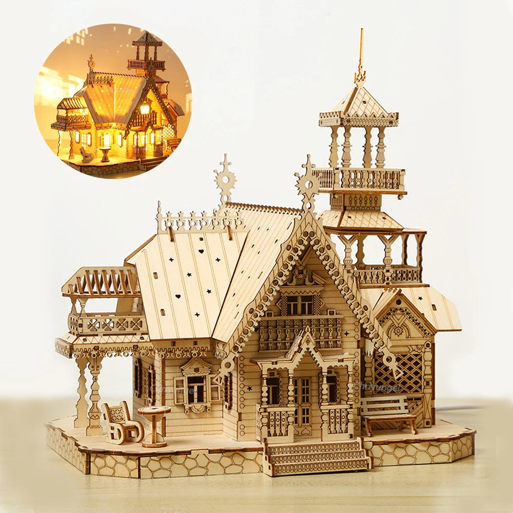 Country Villa Wooden Puzzle