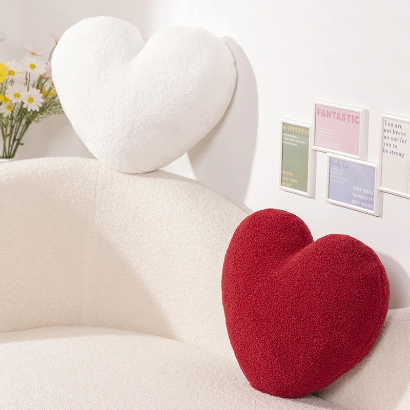 Heart Plush Cushion Set