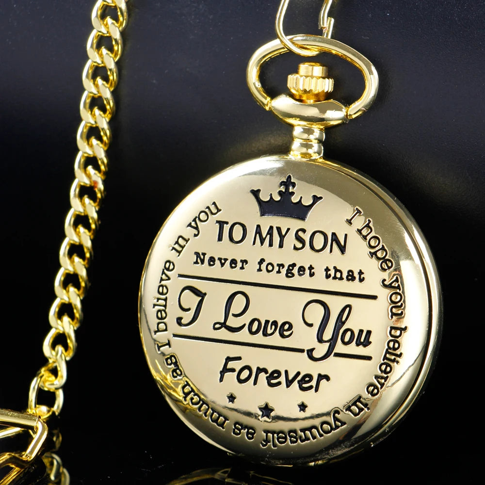 Engraved Pocket Watch for Son