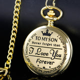 Engraved Pocket Watch for Son
