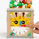 Montessori Wooden Activity Cube