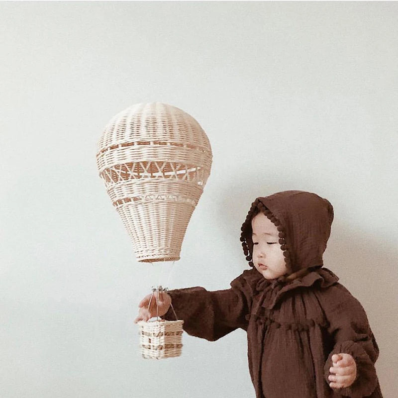 Rattan Hot Air Balloon Decor