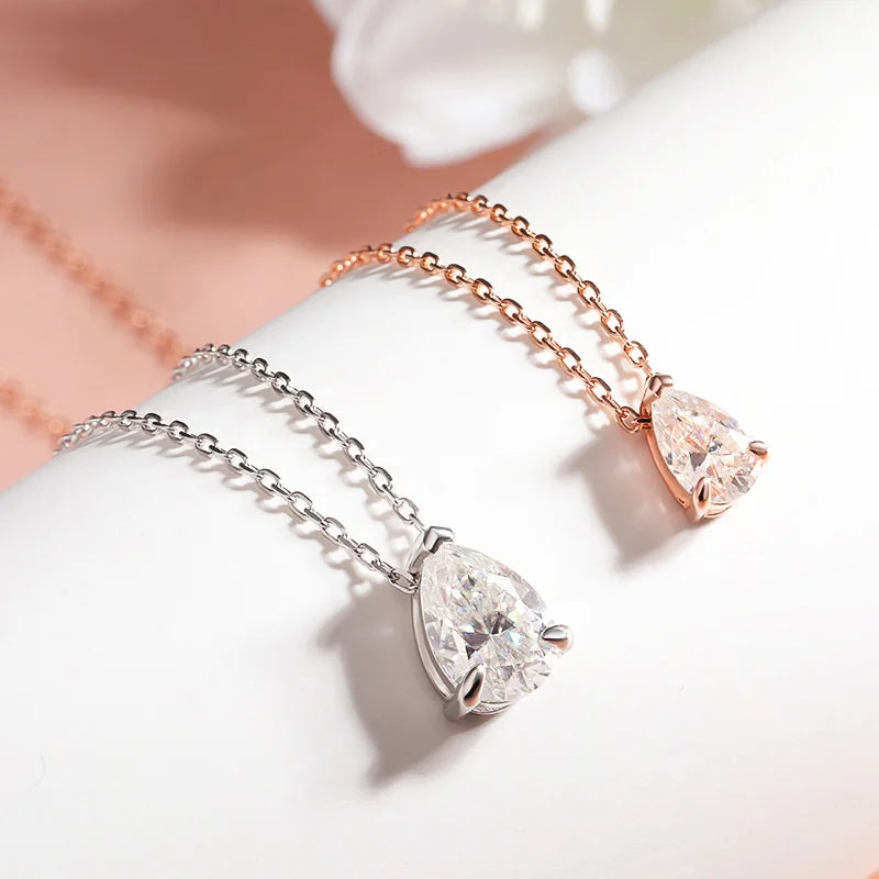 Radiant Teardrop Pendant Necklace