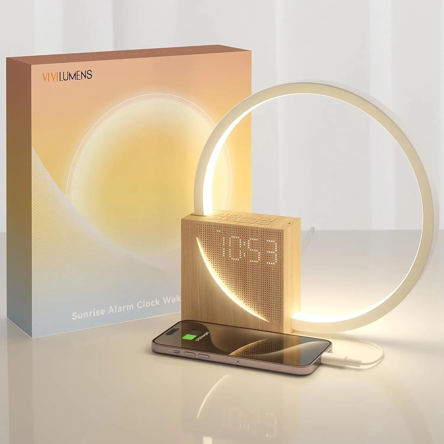 White Noise Sunrise Clock