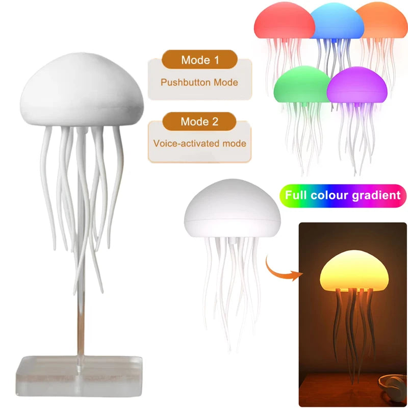 Rechargeable Jellyfish Night Lamp