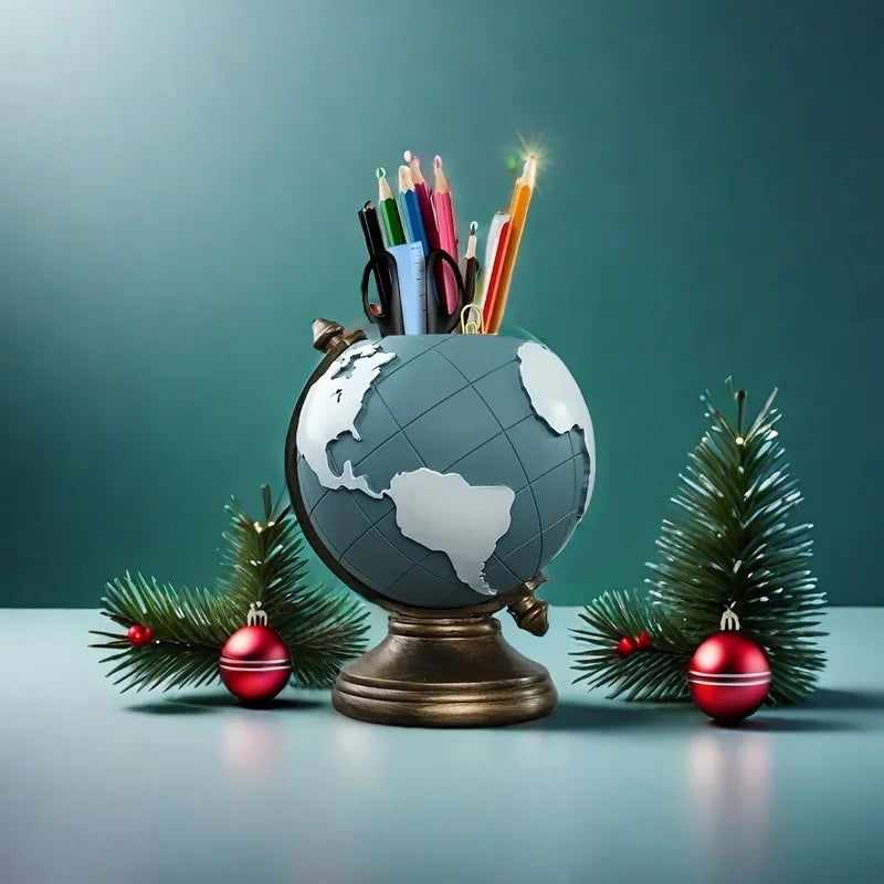 Globe Pen Holder