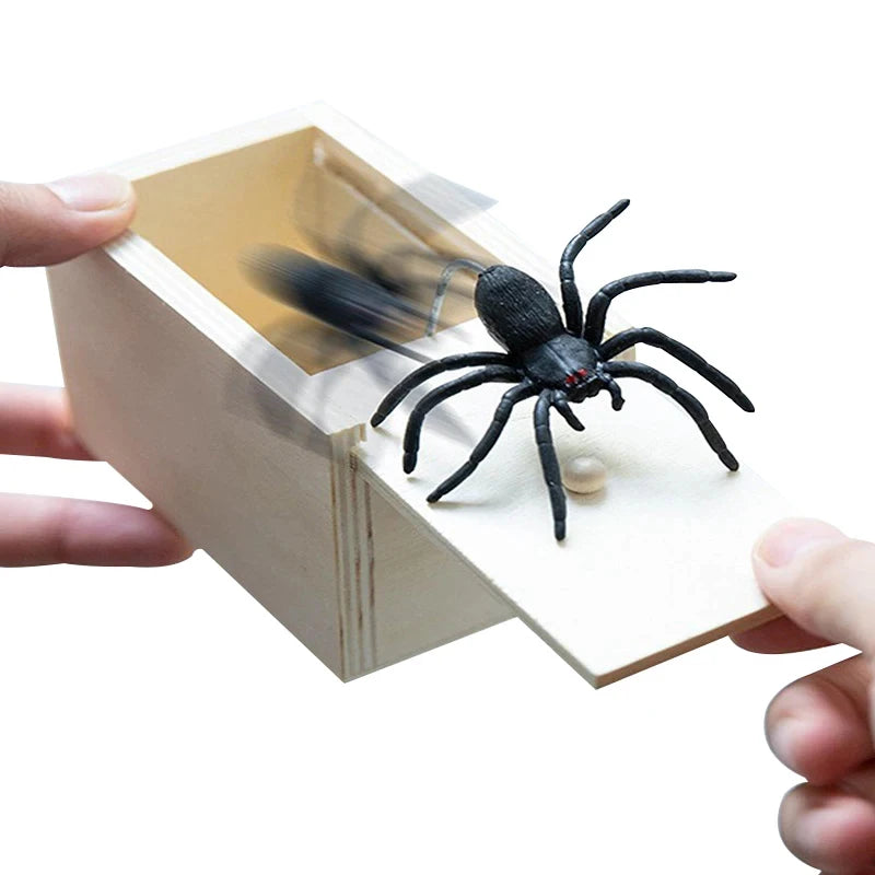 Wooden Spider Prank Box