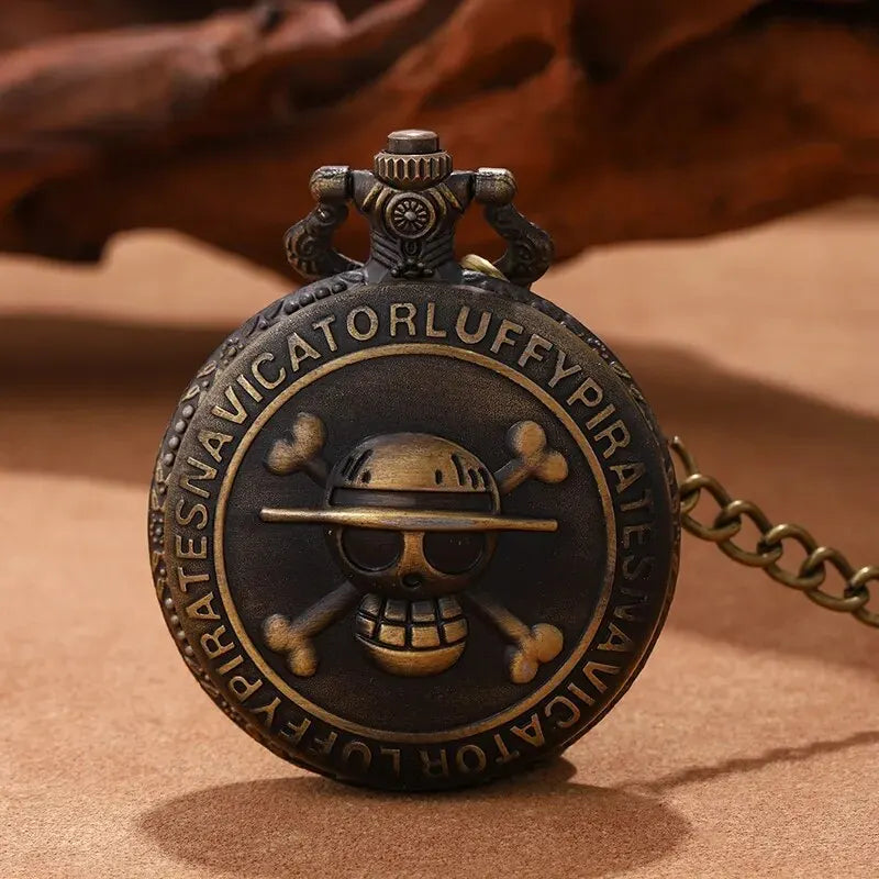 Anime Skull Pocket Watch Necklace
