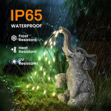 Solar Elephant Garden Statue