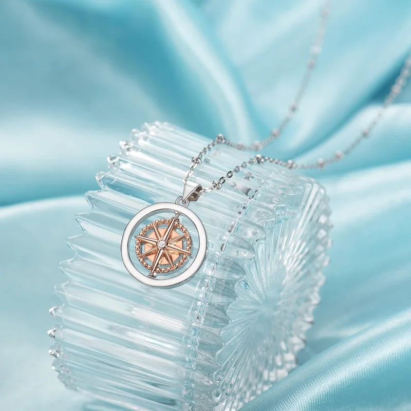 Inspirational Compass Pendant Necklace