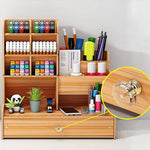 Wooden Desk Organizer Set