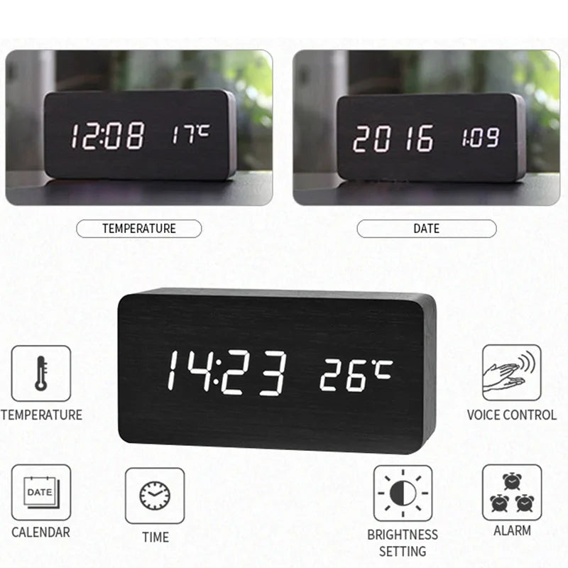 WoodGlow™ Alarm Clock