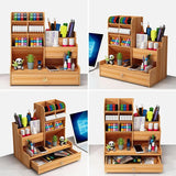 Wooden Desk Organizer Set