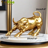 Brass Wall Street Bull