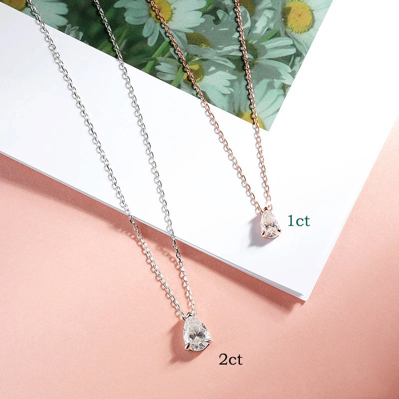 Radiant Teardrop Pendant Necklace