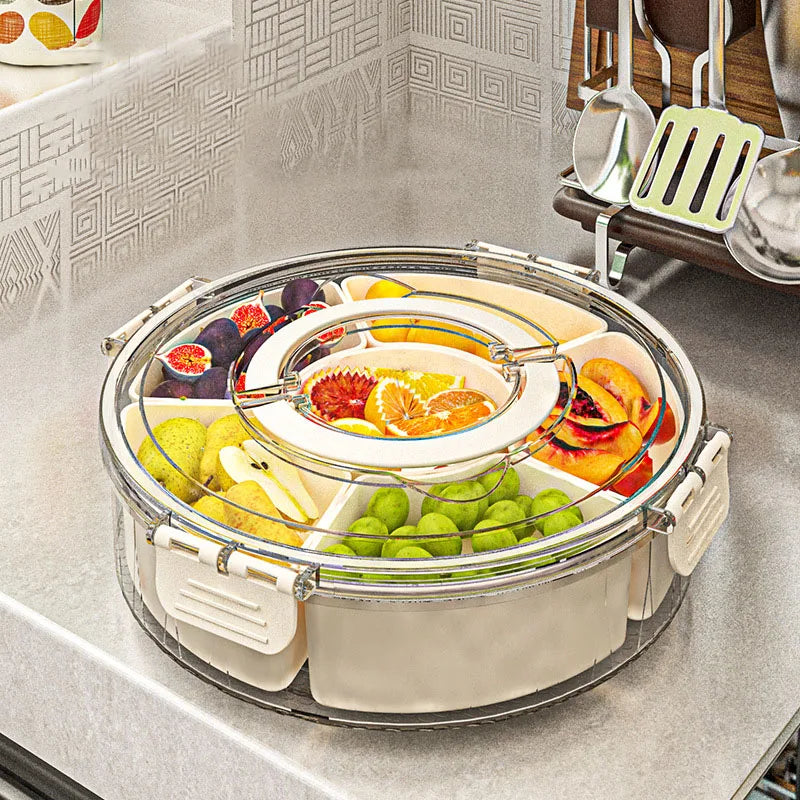 Divided Serving Tray with Lid