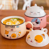 Cute Cat Ramen Bowl Set