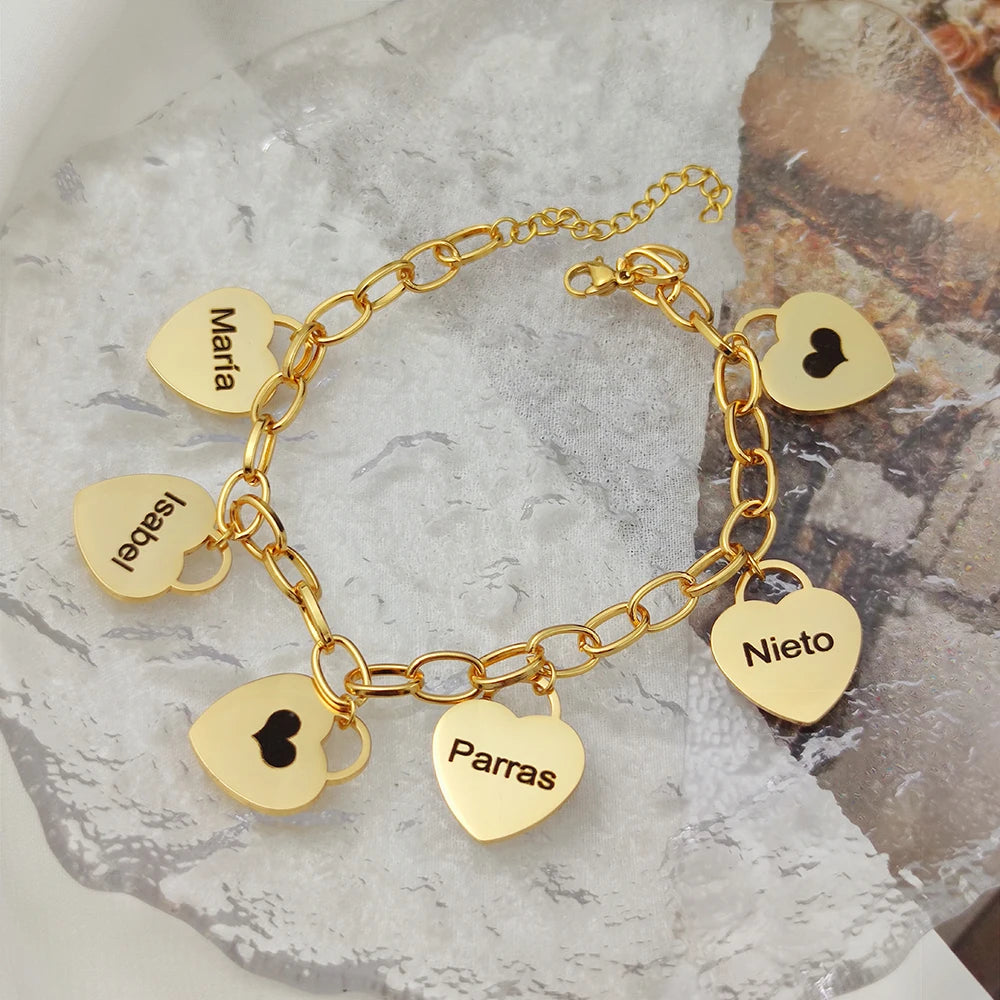 HeartCharm™ Personalized Bracelet