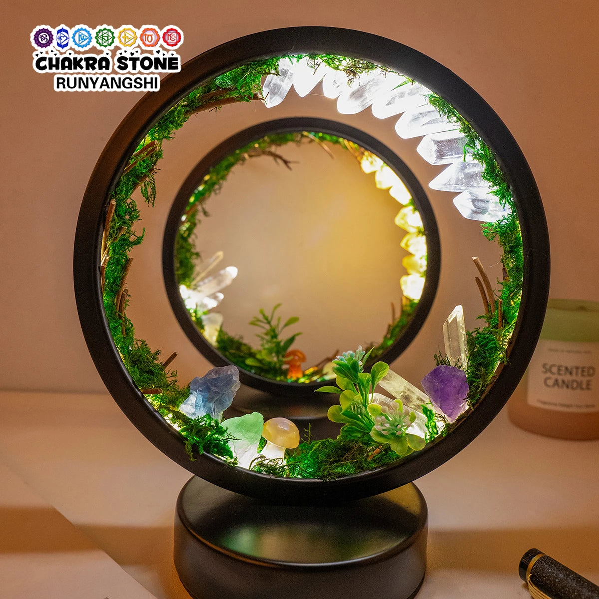 Crystal Healing Night Light Lamp