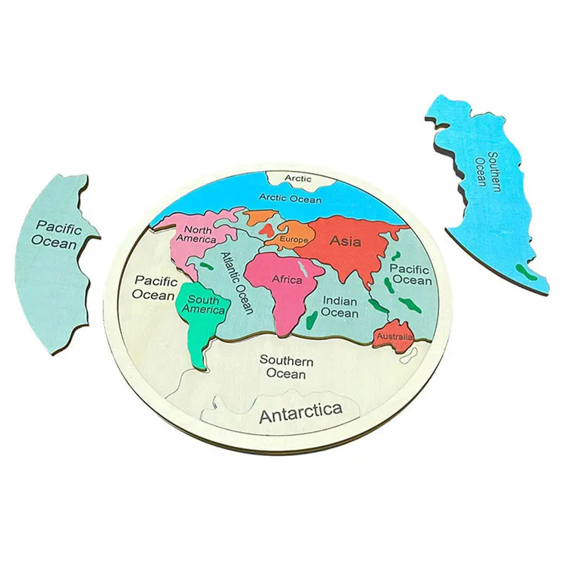 Wooden World Map Puzzle