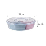 Circle Fruit & Snack Tray with Lid