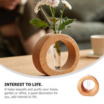 Wooden Frame Glass Vase Collection